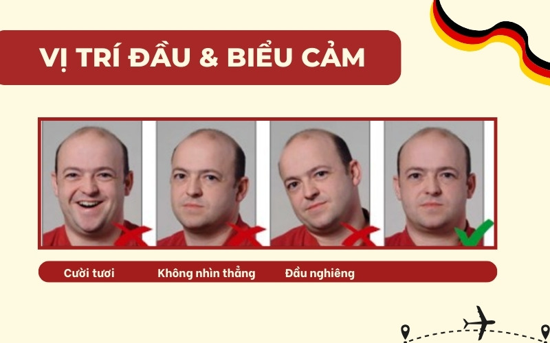 Biểu cảm ảnh visa Đức