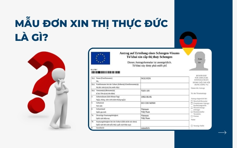 Mẫu đơn xin thị thực Đức