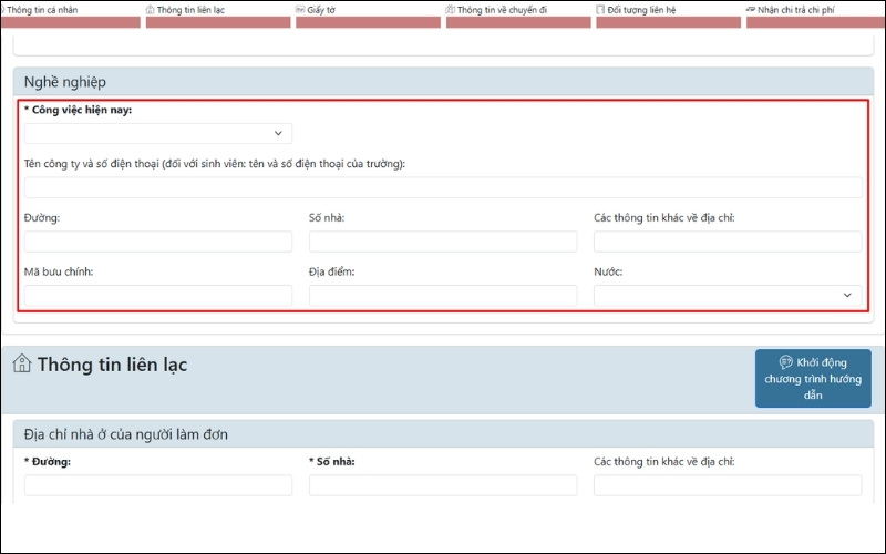 Thông tin nghề nghiệp