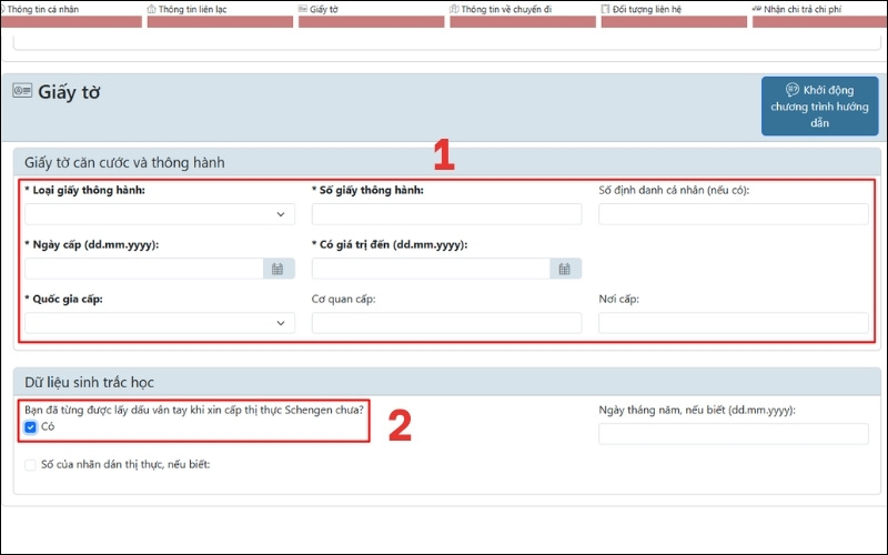 Giấy tờ cách điền đơn xin thị thực Đức