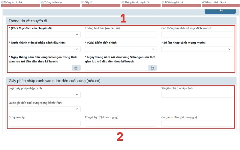 Thông tin chuyến đi