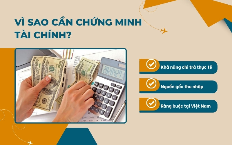 Tại sao cần chứng minh tài chính?