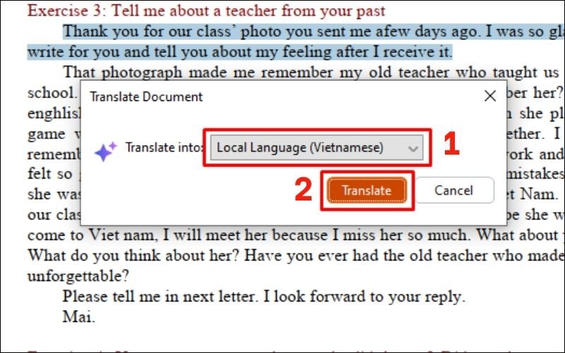Ngôn ngữ dịch file PDF tiếng Anh sang tiếng Việt