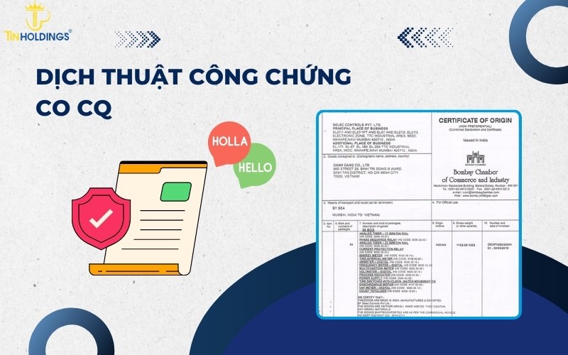 Dịch thuật công chứng CO CQ