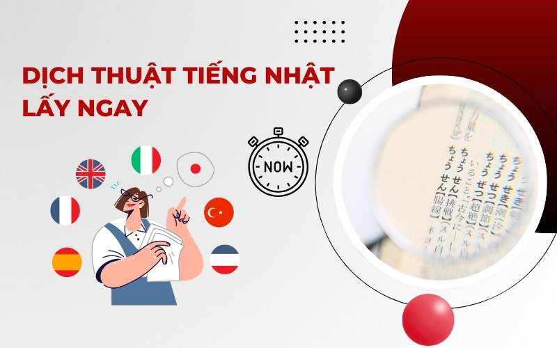 Dịch thuật tiếng Nhật lấy ngay
