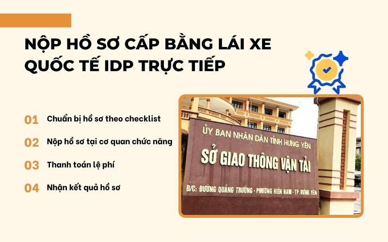 Nộp hồ sơ giấy phép lái xe quốc tế IDP
