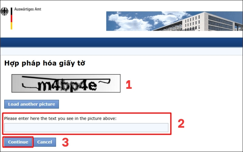 Nhập mã xác nhận