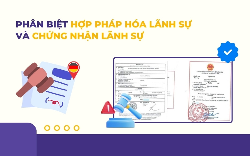 Phân biệt hợp pháp hóa và chứng nhận lãnh sự