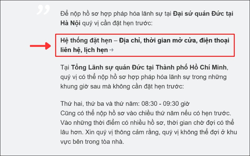 Chọn địa điểm đặt hẹn