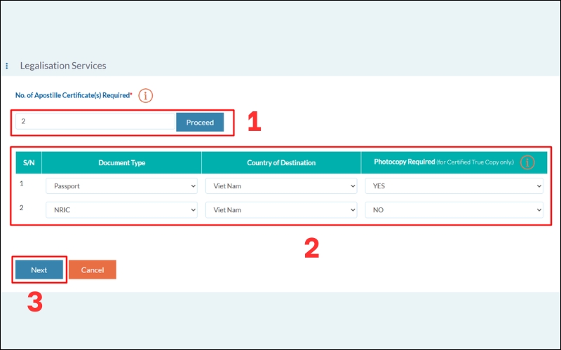 Nhập số tài iệu
