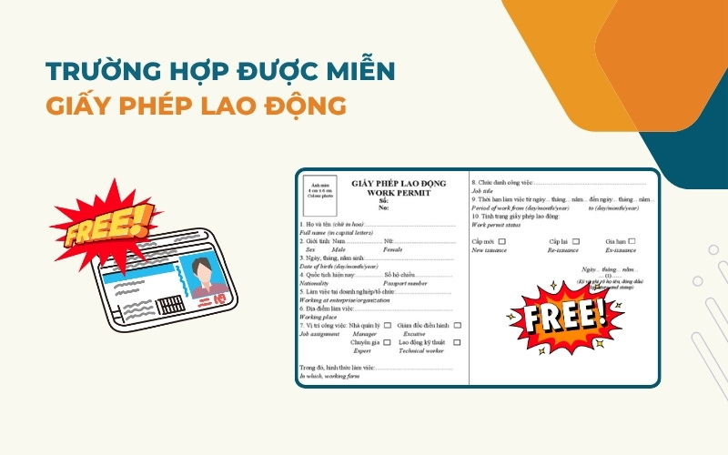 Trường hợp miễn giấy phép lao động