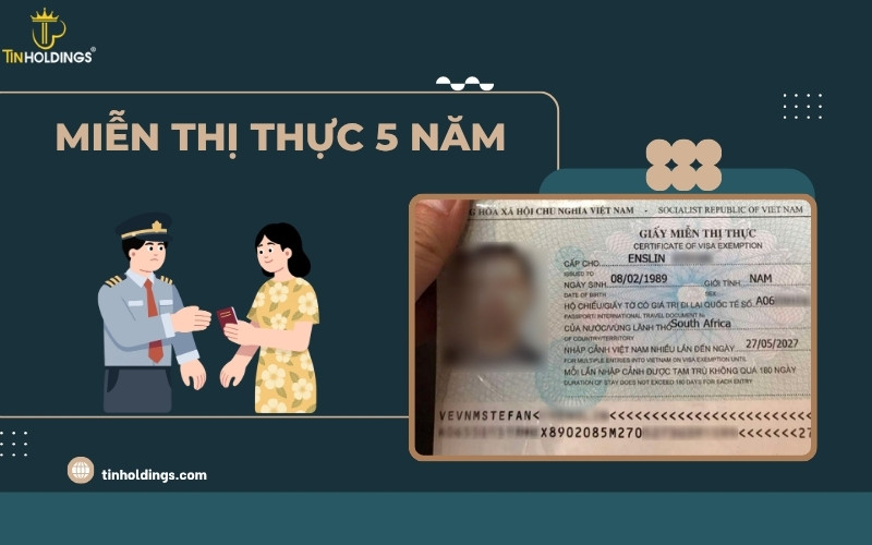 Miễn thị thực 5 năm