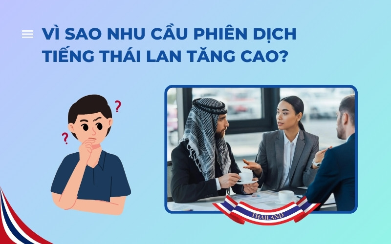 Nhu cầu phiên dịch tiếng Thái Lan