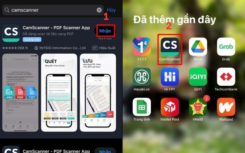 Cài đặt ứng dụng
