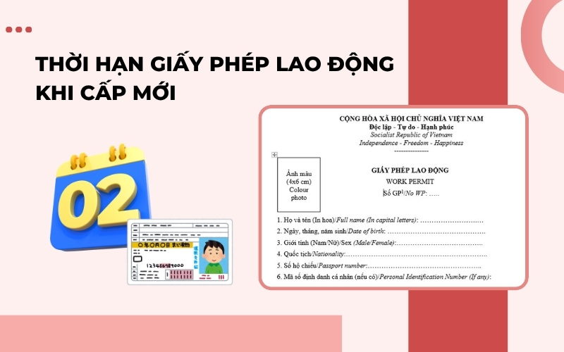 Thời hạn giấy phép lao động cấp mới
