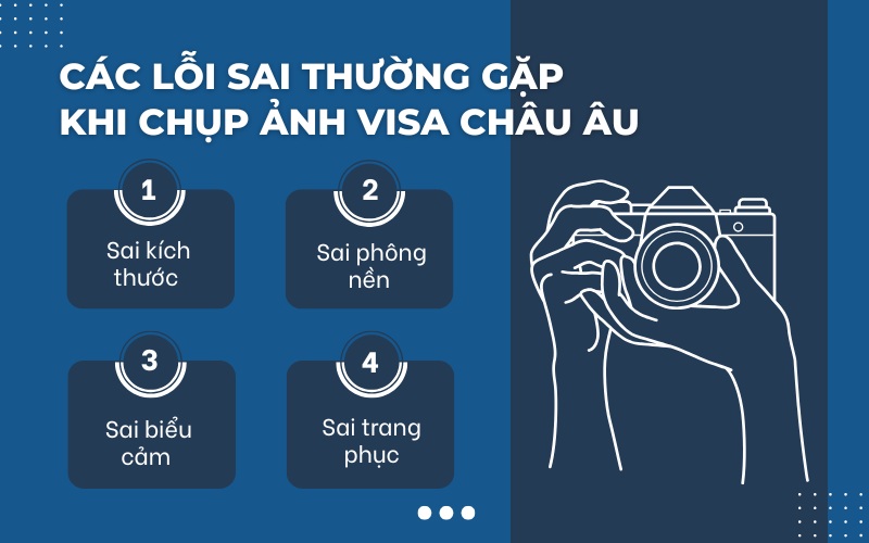 Lỗi sai chụp ảnh visa Châu Âu