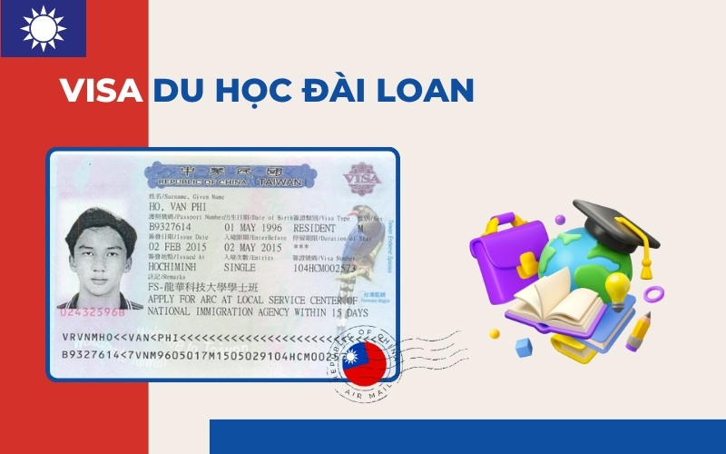 Các loại visa du học Đài Loan