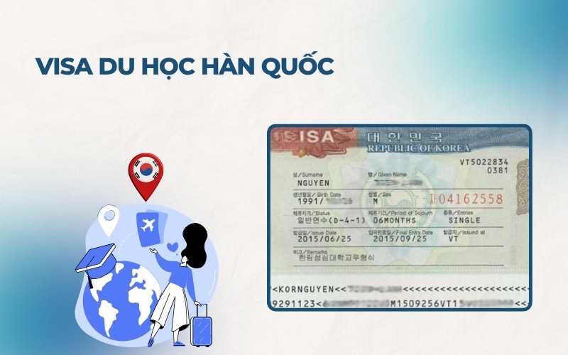 Các loại visa Hàn Quốc du học
