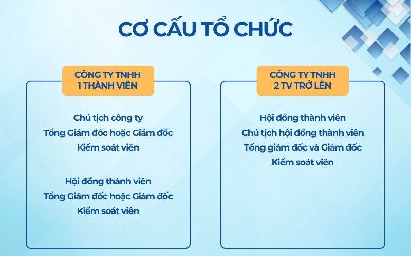 Cơ cấu tổ chức công ty trách nhiệm hữu hạn
