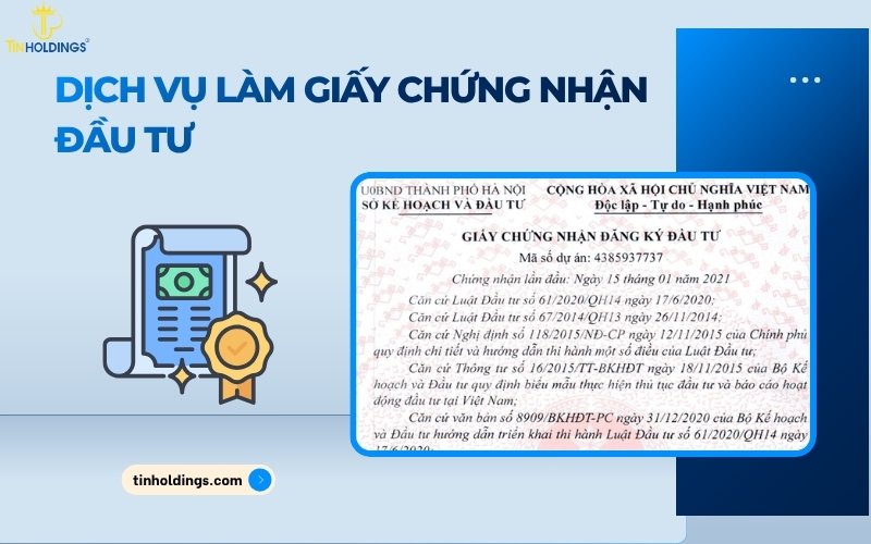 Dịch vụ làm Giấy chứng nhận đầu tư