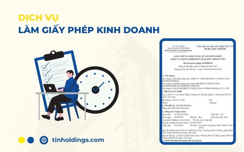 Dịch vụ làm giấy chứng nhận đăng ký doanh nghiệp