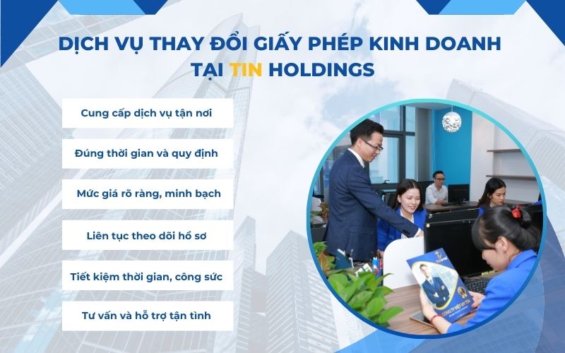 Vì sao nên sử dụng dịch vụ thay đổi giấy phép kinh doanh tại TIN Holdings?
