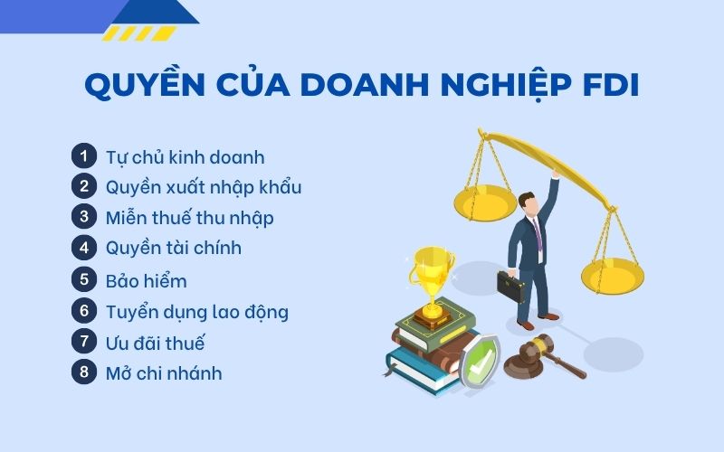 Quyền của doanh nghiệp FDI là gì?