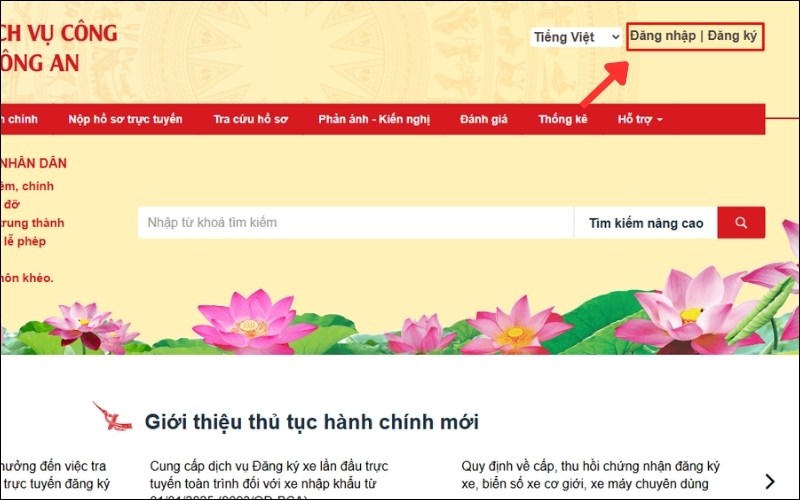 Đăng nhập gia hạn visa Việt Nam online