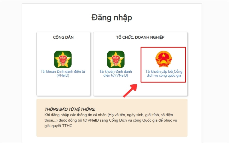 Đăng ký bằng doanh nghiệp