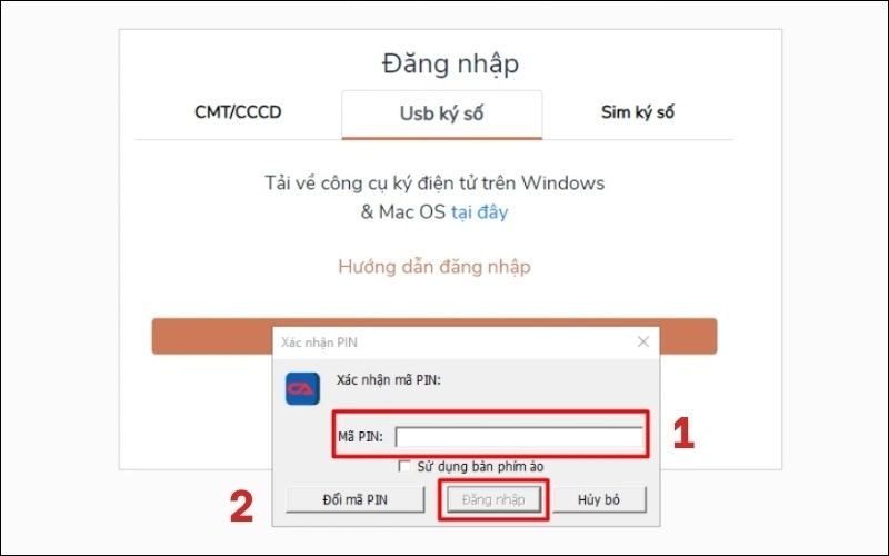 Nhập mã PIN