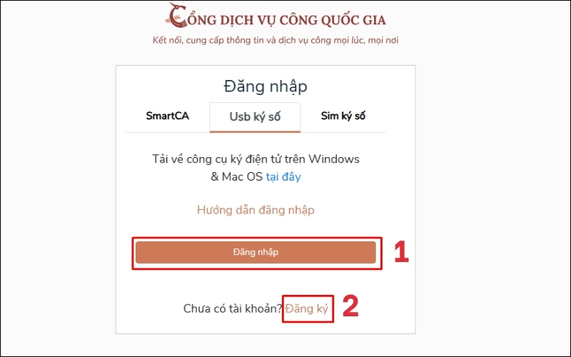 Đăng ký tài khoản