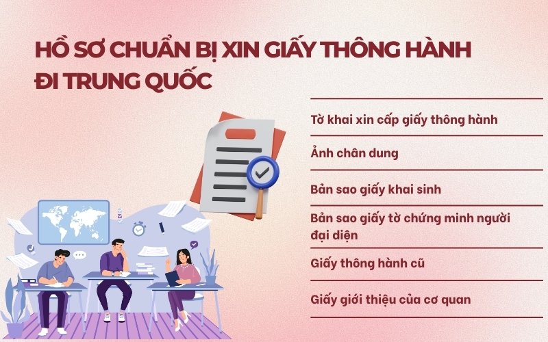 Hồ sơ xin giấy thông hành đi Trung Quốc