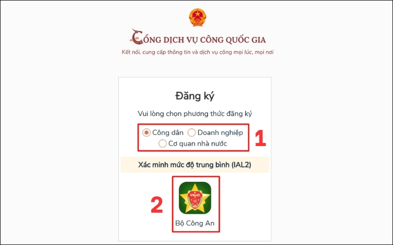 Hình thức đăng nhập