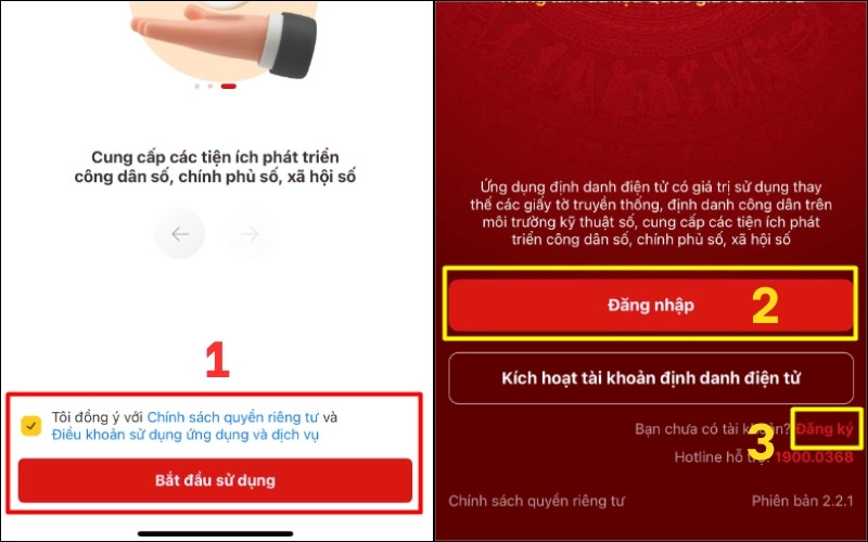 Đăng ký tài khoản định danh