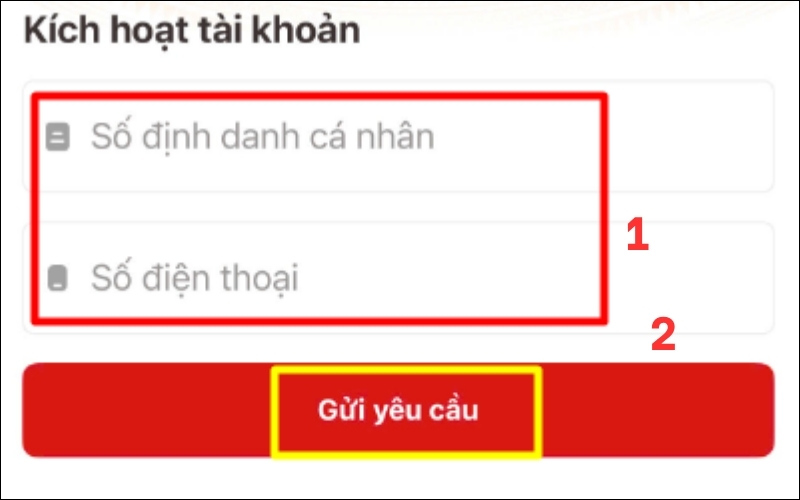 Nhập số định danh