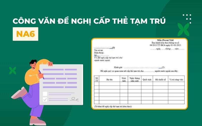 Công văn cấp thẻ tạm trú NA6