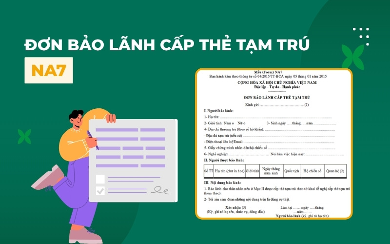 Đơn bảo lãnh cấp thẻ tạm trú