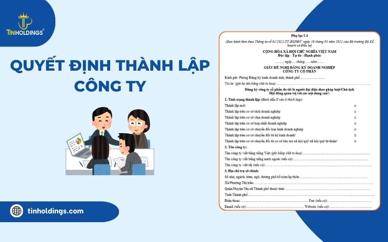 Mẫu quyết định thành lập công ty mới nhất