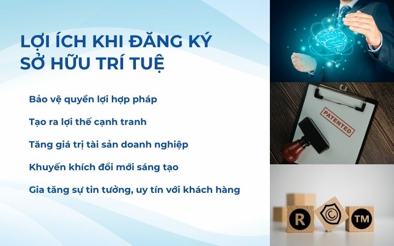 Lợi ích của việc đăng ký sở hữu trí tuệ là gì?