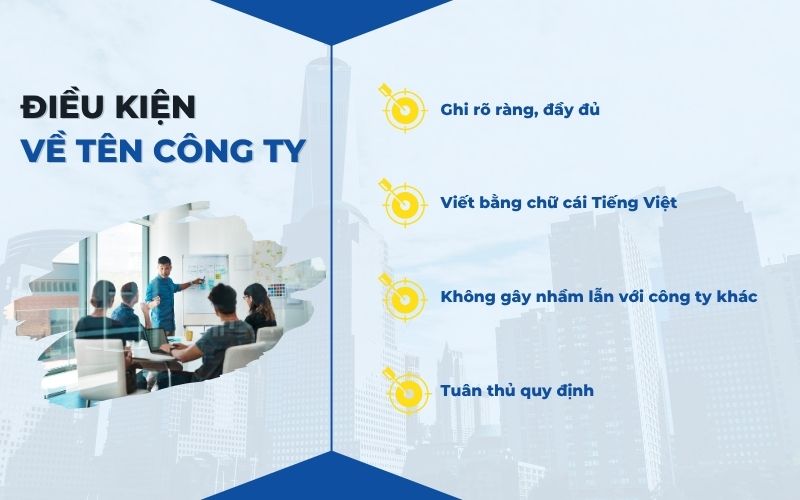 Điều kiện về đặt tên công ty TNHH một thành viên