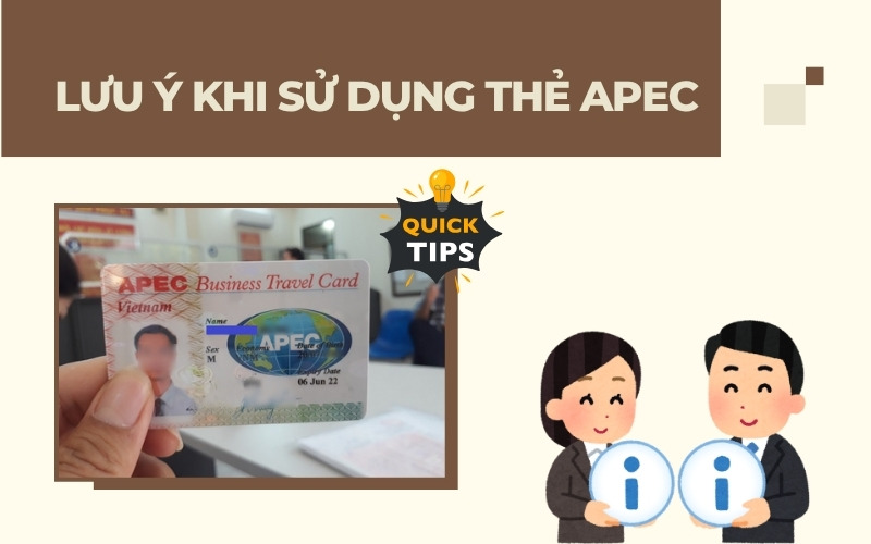 Lưu ý khi dùng thẻ APEC