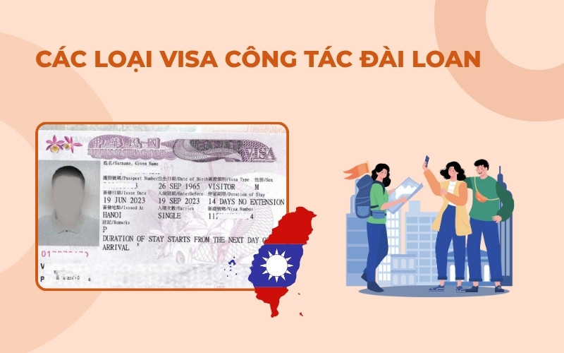 Các loại visa công tác Đài Loan