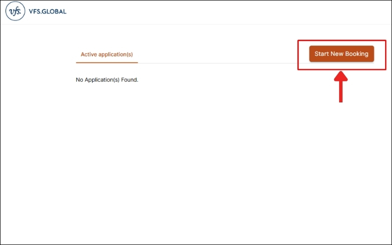 Chọn Start new booking
