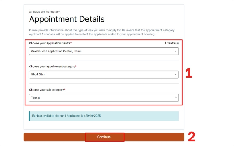 Thông tin visa Croatia