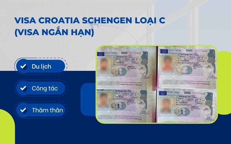 Visa Croatia loại C