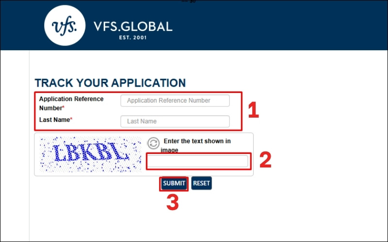 Theo dõi hồ sơ visa