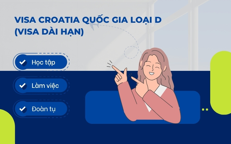 Visa Croatia loại D