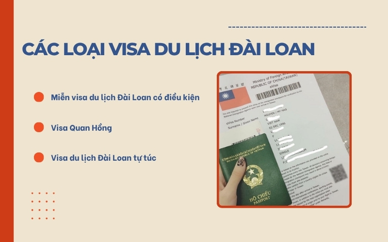 Các loại visa du lịch Đài Loan