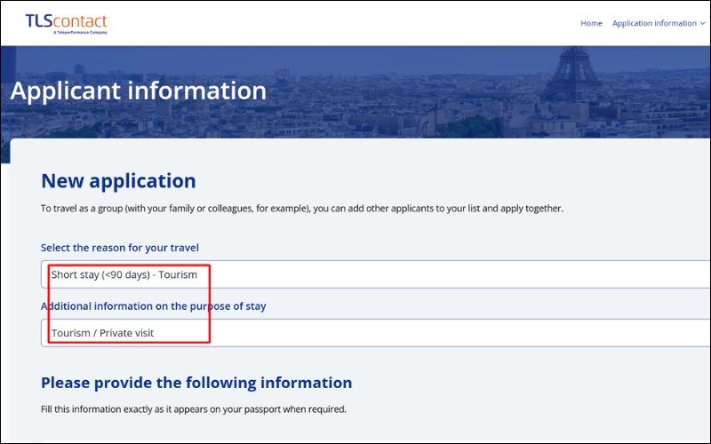 Thông tin tờ khai