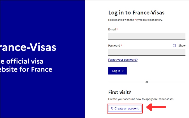 Tạo tài khoản Create an account